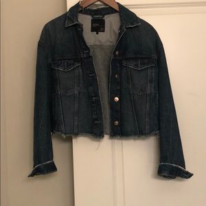 Zara crop denim jacket